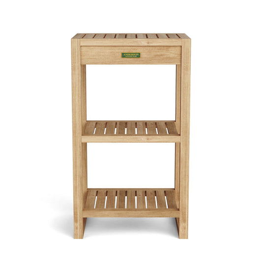 SPA TOWEL TABLE WITH 2-SHELF