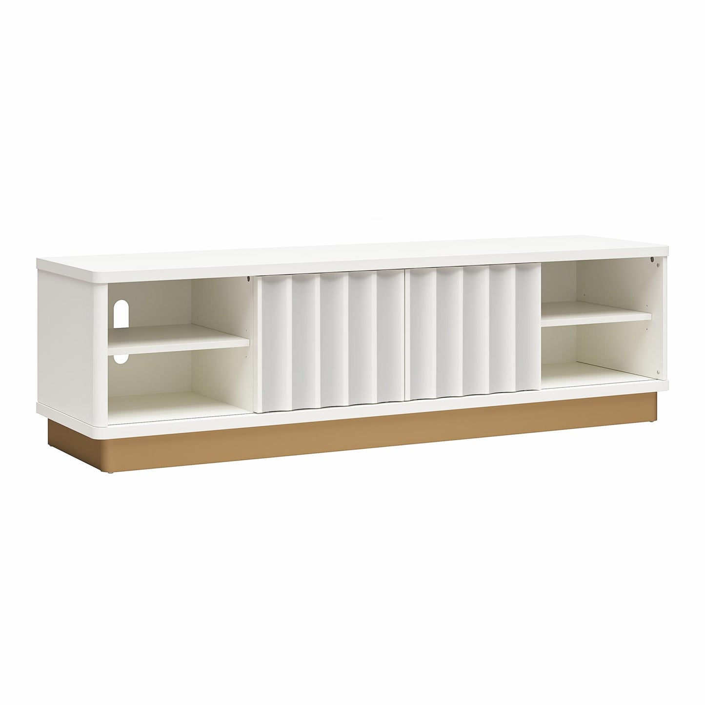 Rene Modern Scalloped TV Stand For TVs Up To 65inch