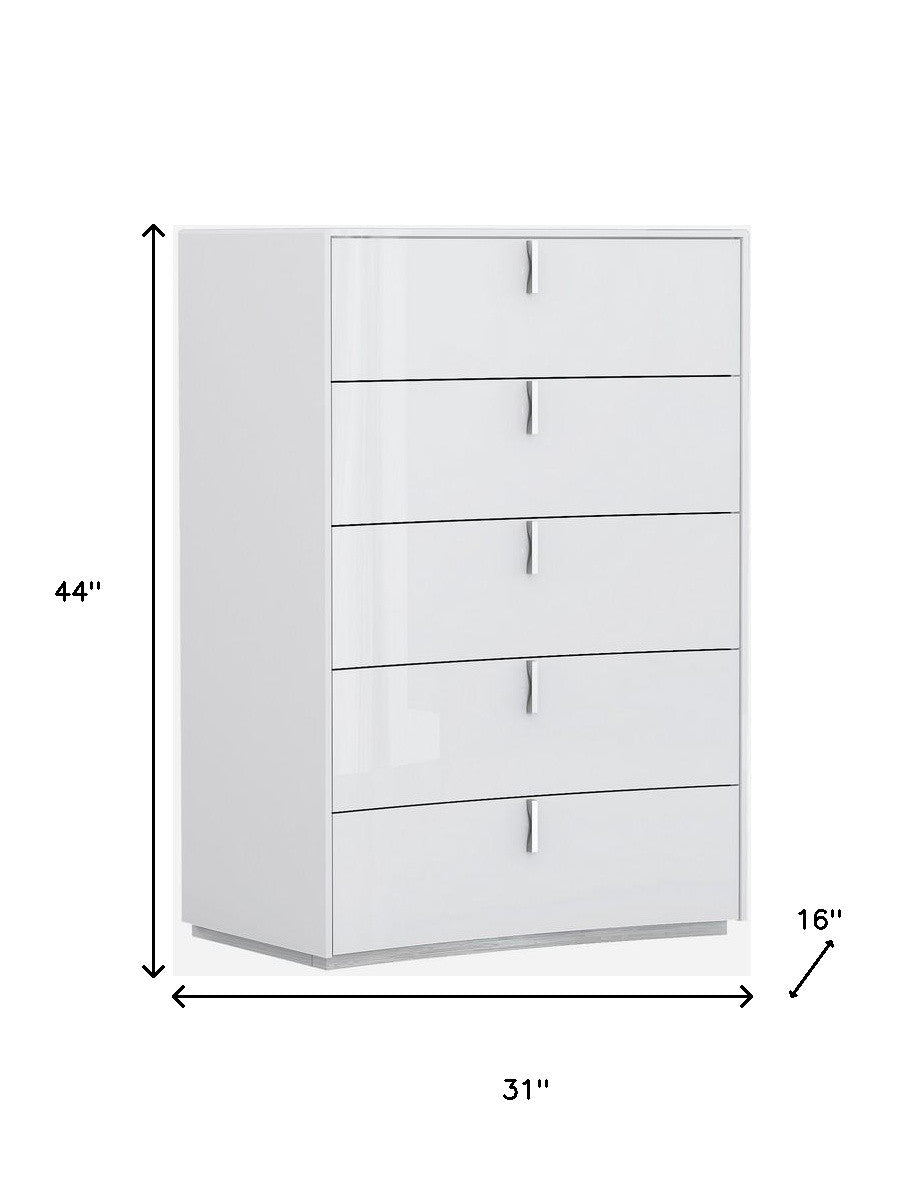 31 X 16" X 44" White Chest