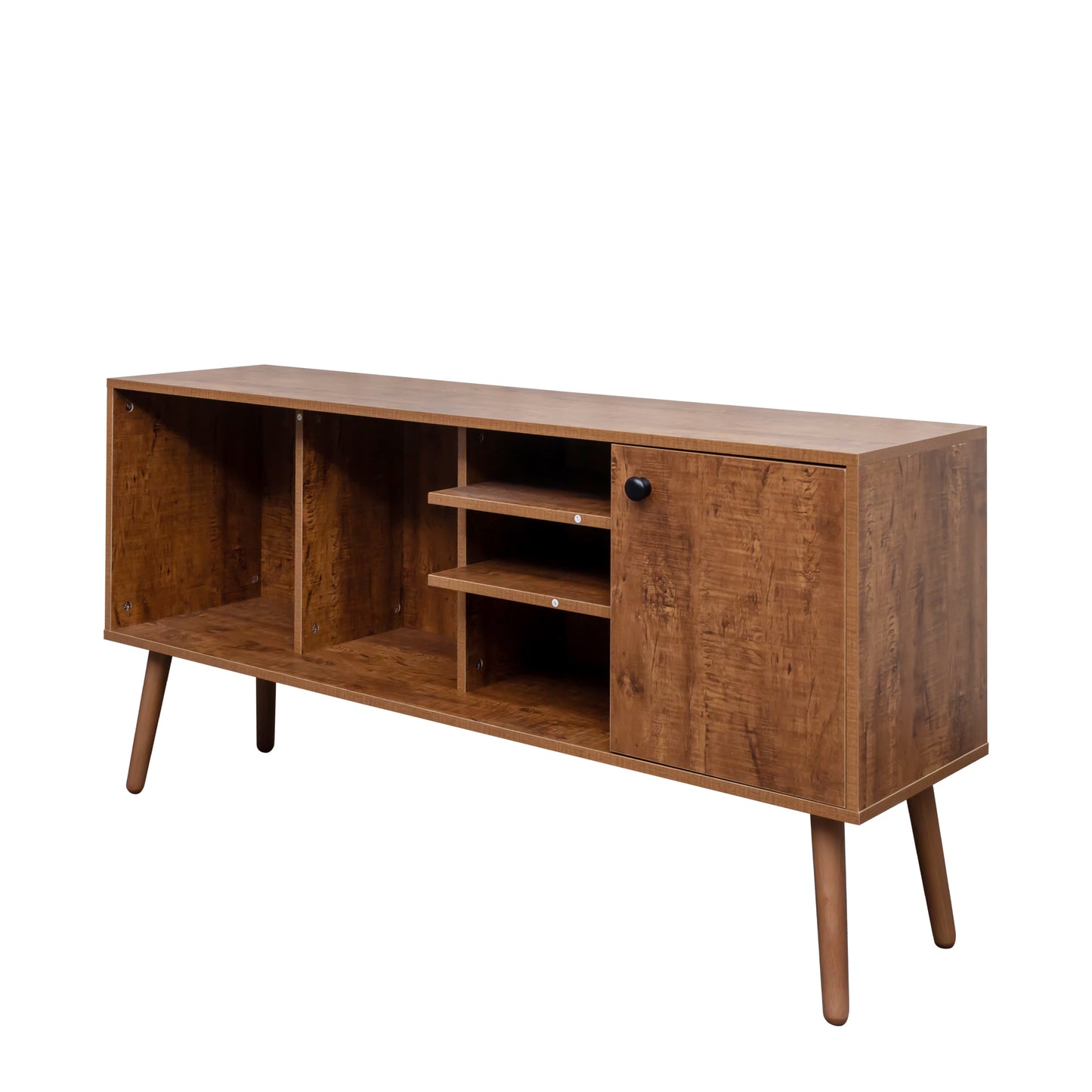 TV Stand Use In Living Room Furniture With 1 Storage And 3 Shelves Cabinet