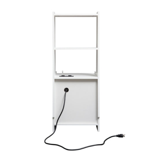 Nightstands Set Of 2, With Charging Station, Smart Nightstand With Night Light, Modern Night Stand With Bookshelf, Bedside Tables With Storage Cabinet For Bedroom,White