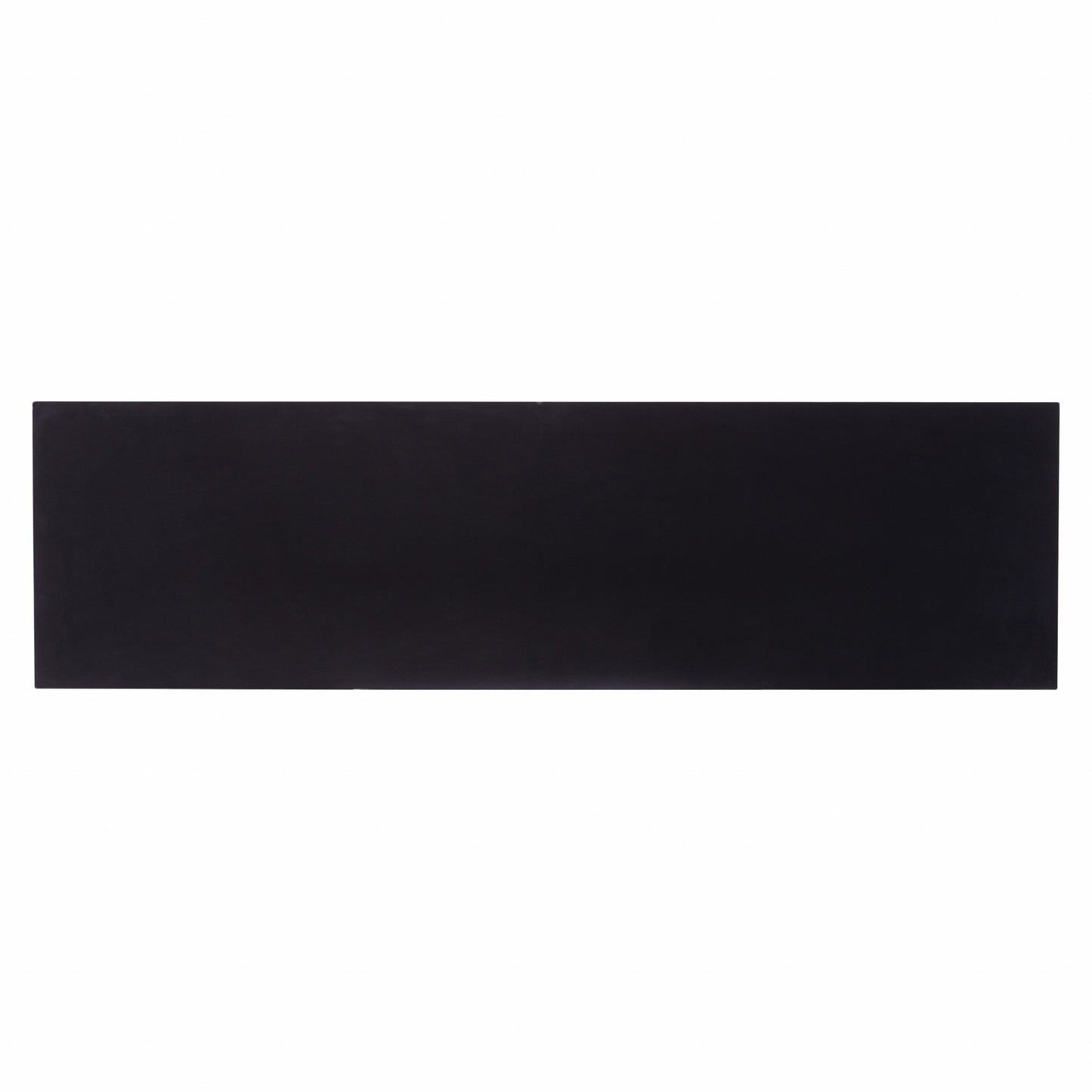 50" Black Solid Wood Two Drawer Sideboard