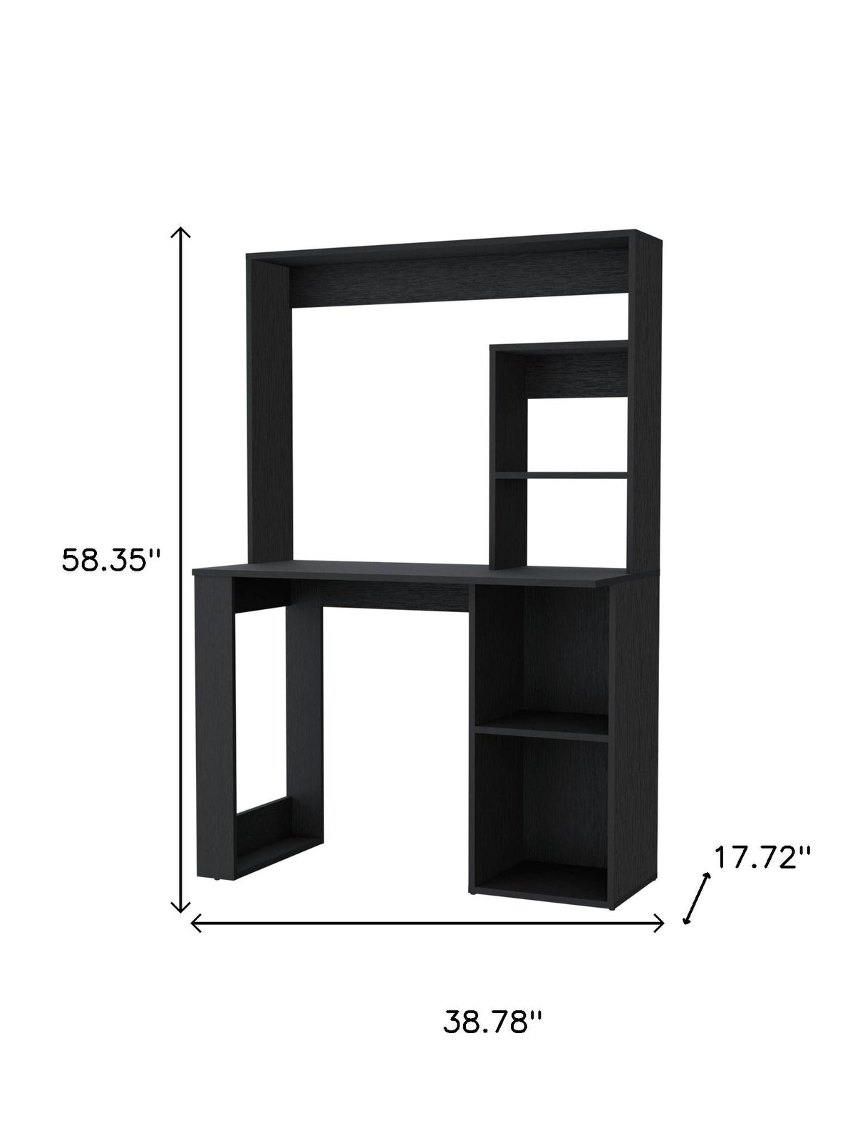 39" Black Computer Desk
