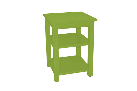 28" Green Solid Wood Nightstand