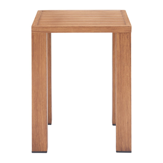 22" Natural Aluminum End Table