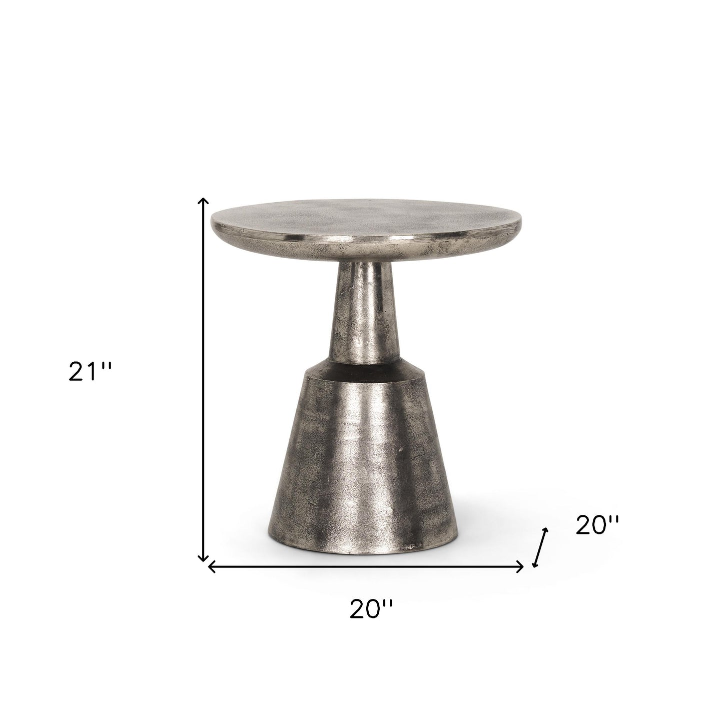 20" Silver Iron and Metal