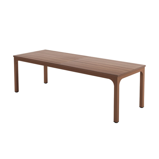 46" Brown Solid Wood Dining Table