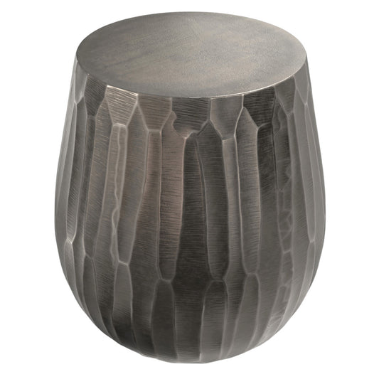 20" Graphite Aluminum Round End Table