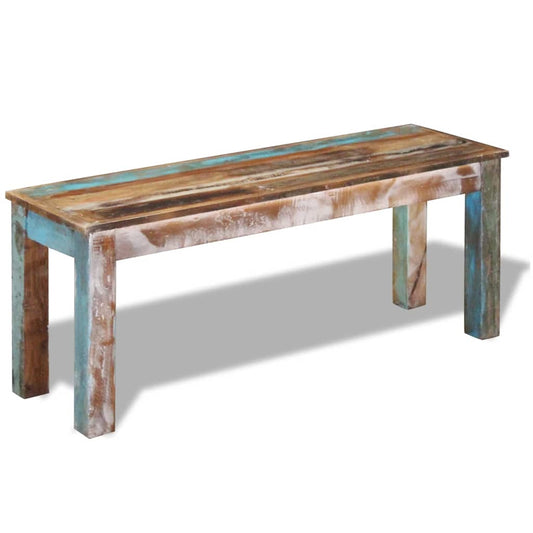 Bench Multicolour Solid reclaimed wood Medium Durable