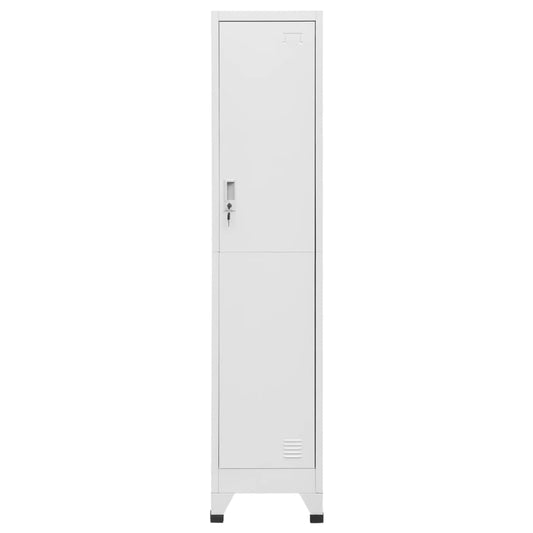 Locker Grey Steel Large Locker Cabinet Rectangular Industrial