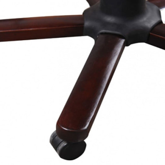 Massage Chair Black 75% real leather, 25% PVC, Wooden frame