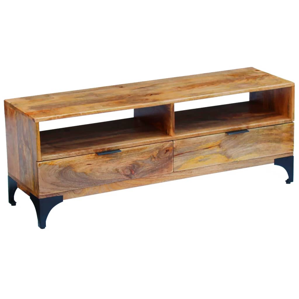 TV Stand Natural Mango Mango wood and steel 47.2 in TV Stand