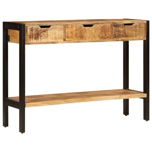 Sideboard Brown Solid mango wood, powder-coated steel Medium