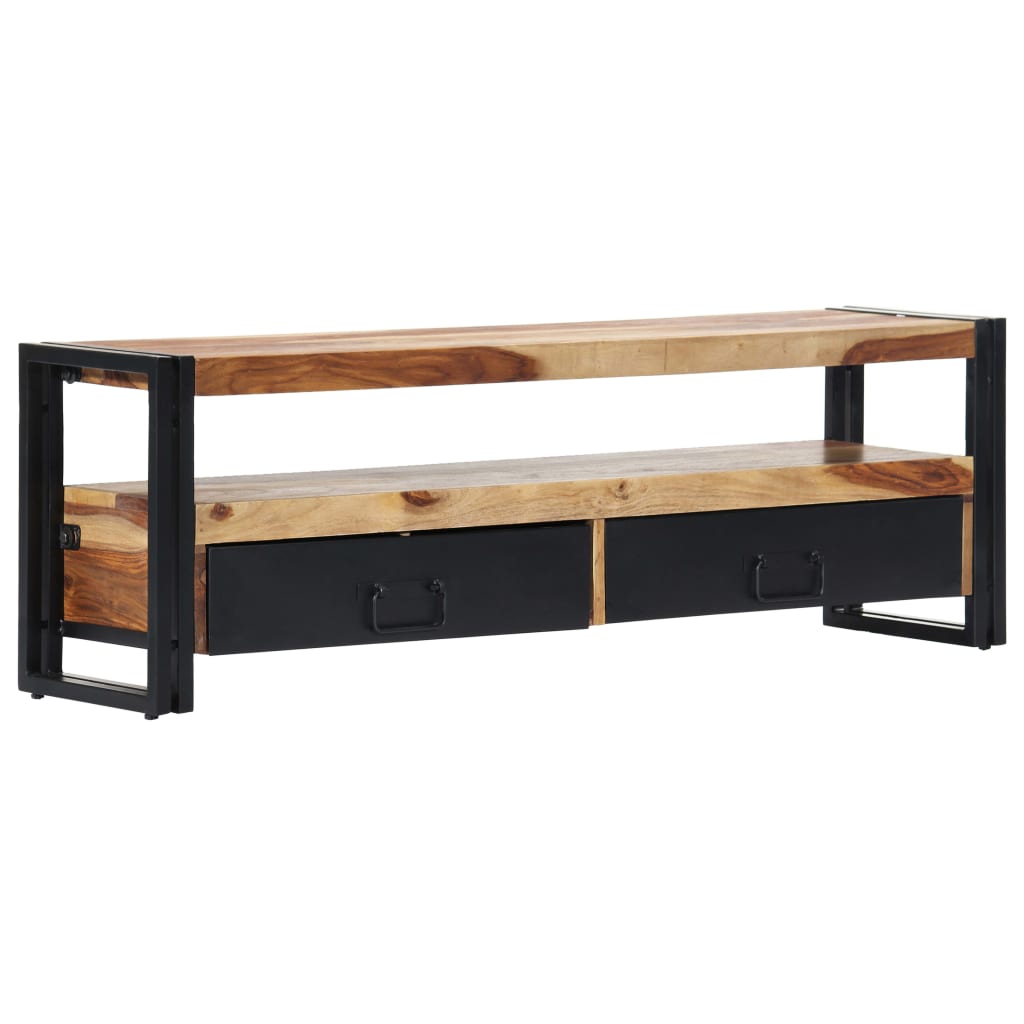 TV Cabinet Natural wood color, black