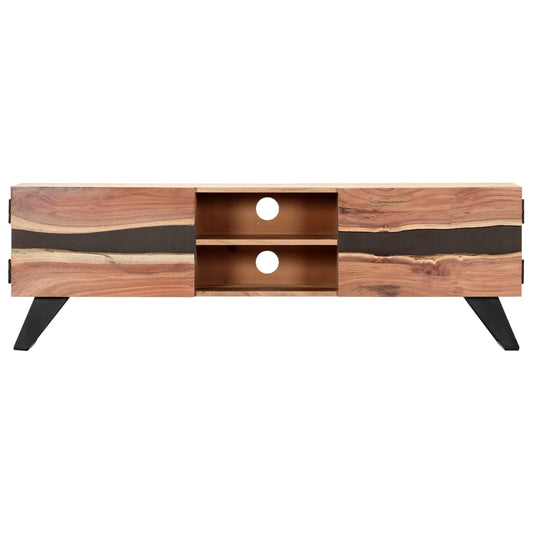 TV Stand Natural acacia Solid Acacia wood 55.1 in TV Stand
