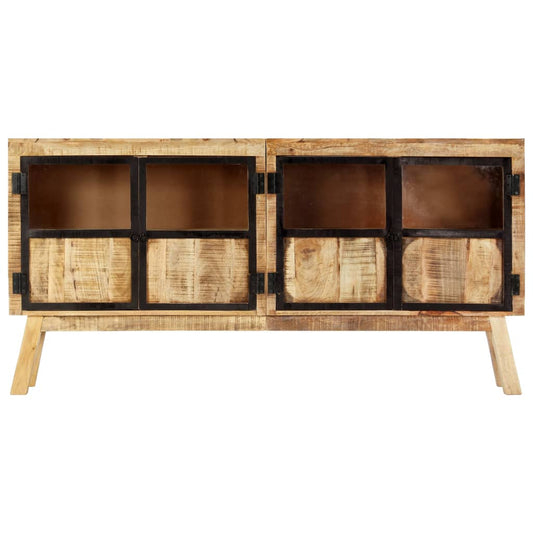 Sideboard Brown and black Solid rough mango wood