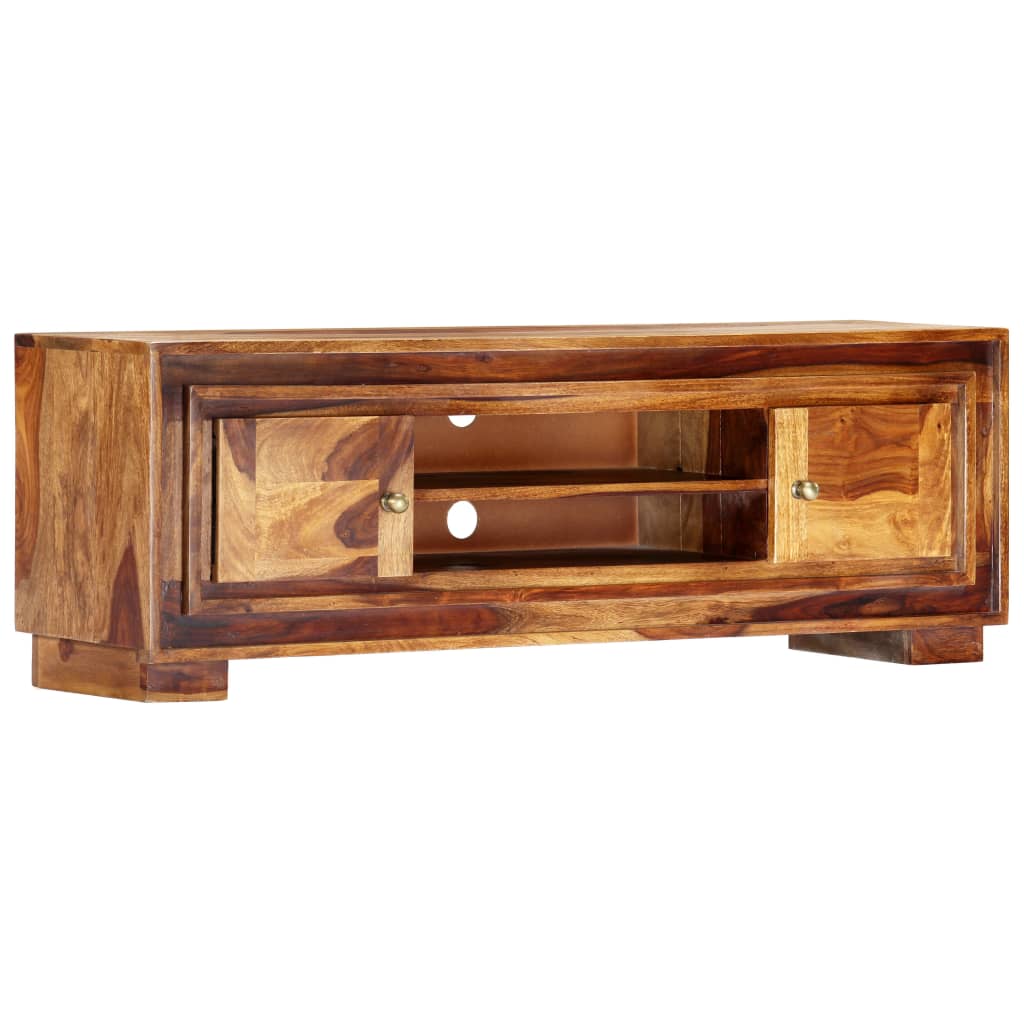 TV Cabinet Brown Solid Acacia Wood Medium TV Cabinet