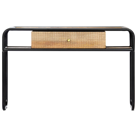 Console Table Brown Solid Mango Wood 46.5 in console table