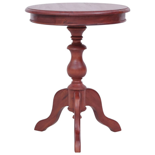 Side Table Brown Solid Mahogany Wood Medium Durable Side Table