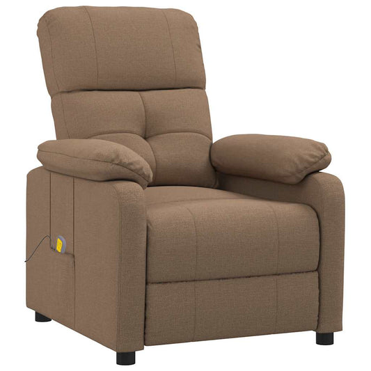Massage Chair Brown Fabric, Wood, Metal Large