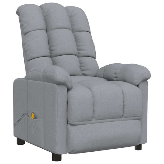Massage Chair Light grey Fabric (100% polyester) Standard