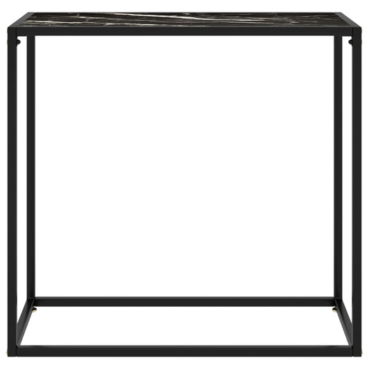 Console Table Black Tempered glass Medium Durable Console Table