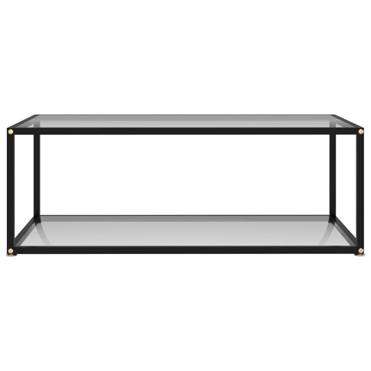 Coffee Table Transparent Tempered glass, powder-coated steel