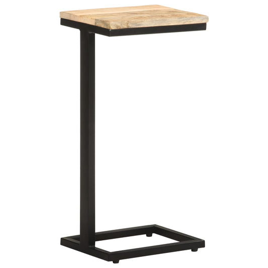 Side Tables 2 pcs 12.4"x9.6"x25.4" Rough Mango Wood