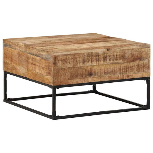 Coffee Table Rough mango wood brown Rough mango wood Medium