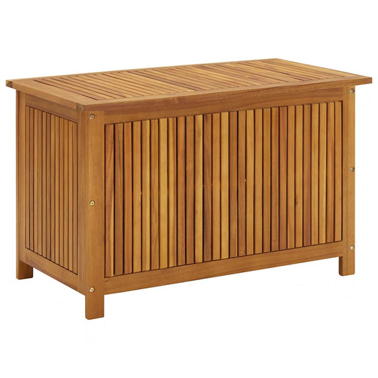 Storage Box Natural Brown Solid Acacia Wood Medium Storage Box