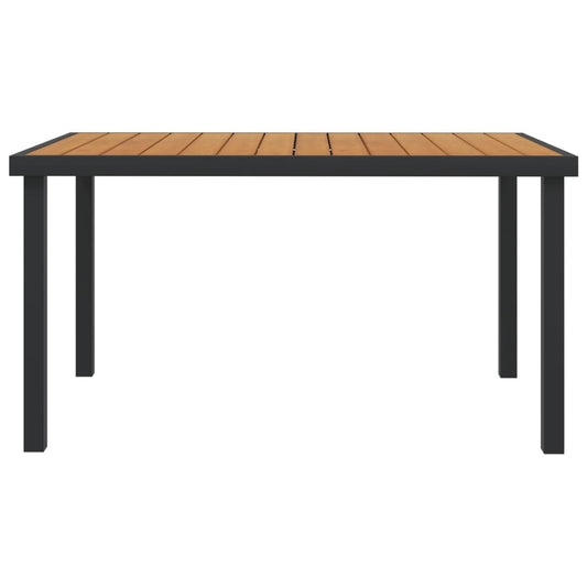 Garden Table Brown Aluminum with coating