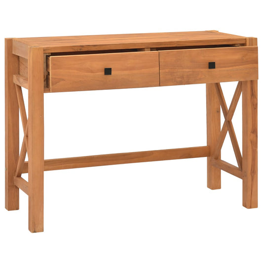Desk Teak Wood Teak Wood, Plywood Medium Desk Rectangular