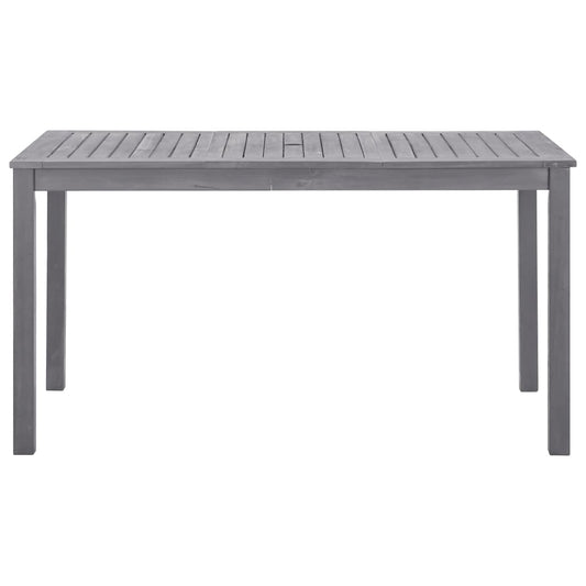 Garden Table Grey wash Solid Acacia Wood Medium Durable