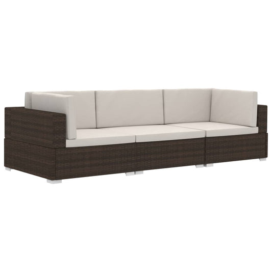 Patio Sofa Set Set of 3 Modular Patio Sofa Set Rectangular