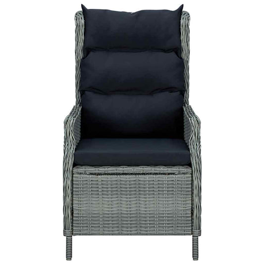 Garden Chair Light Grey Round PE rattan Standard Garden Chair