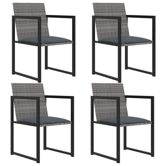 Outdoor Dining Set Grey, Black, Anthracite