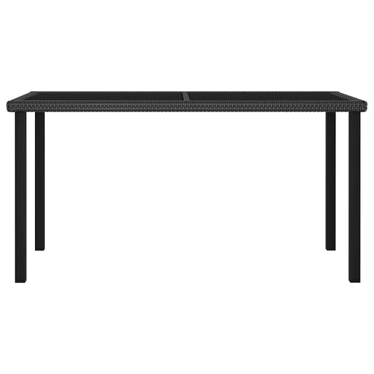 Garden Dining Table Black