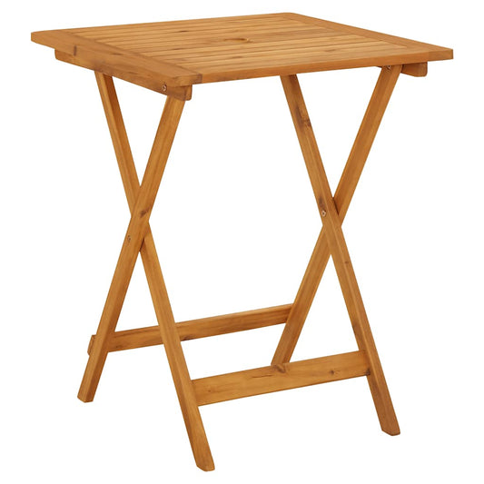 Garden Table Natural wood Solid acacia wood Small Foldable