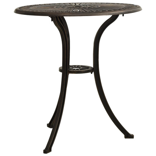 Garden Table Bronze Cast Aluminum Medium Durable
