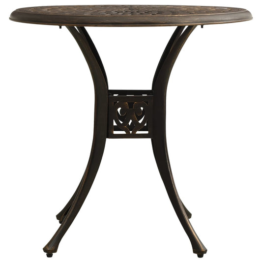Garden Table Bronze Cast Aluminum Medium Decorative Inlays