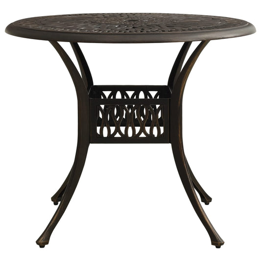 Garden Table Bronze Cast Aluminum Medium Attractive Design