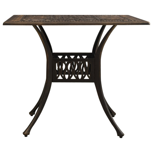 Garden Table Bronze Cast Aluminum Medium Decorative Inlays