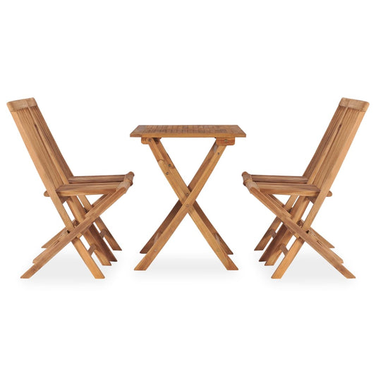 Outdoor Dining Set Teak Natural Fine Sanded Teak Hardwood Medium