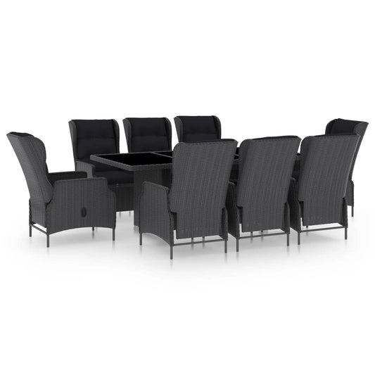 Outdoor Dining Set Dark Grey