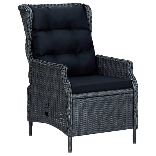 Outdoor Dining Set Dark Grey