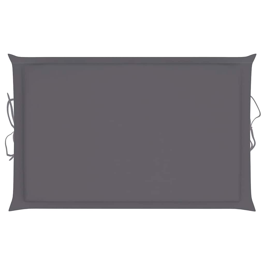 Sunlounger Anthracite Solid acacia wood; 100% polyester cushion
