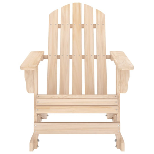 Garden Rocking Chair Brown Solid Fir Wood Medium