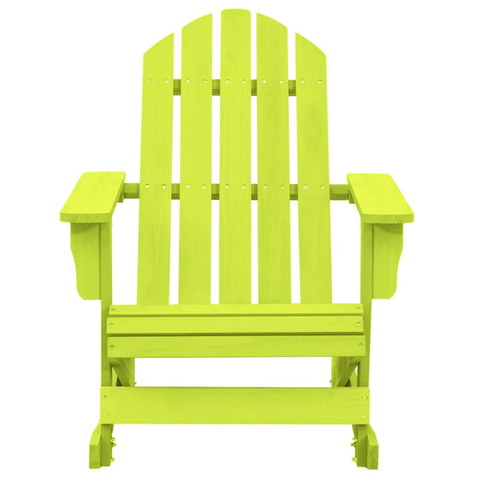 Garden Rocking Chair Green Solid fir wood Standard