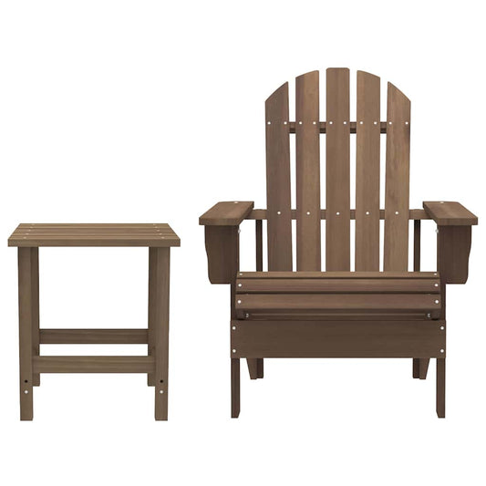 Garden Chair Brown Solid Fir Wood 27.4 x 34.1 x 35.2 in Ergonomic
