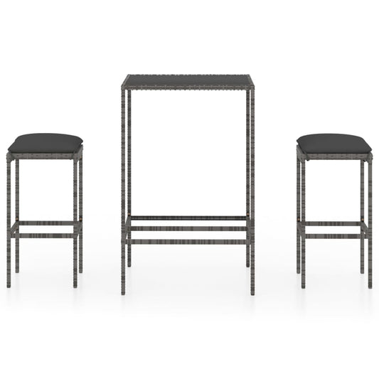 Garden Bar Set Grey, Anthracite